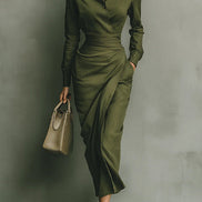 MELIORA | WRAP-STYLE MAXI DRESS