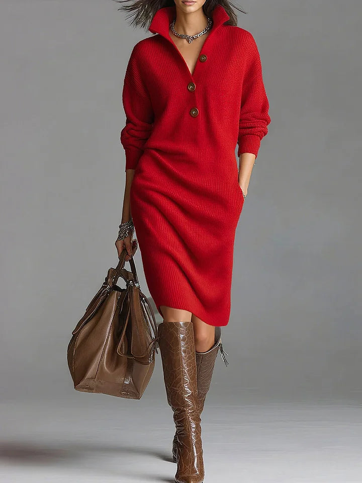 Clara - Elegant Sweater Dress