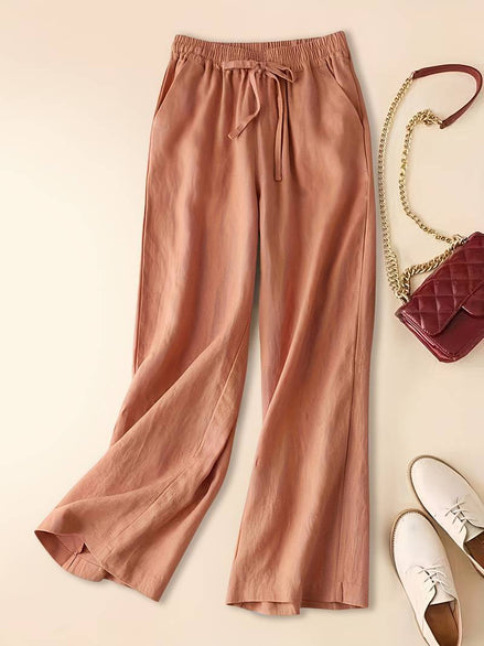 IMARA | WIDE-LEG DRAWSTRING TROUSERS