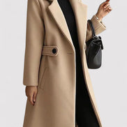 NOELLE | WOOL COAT WITH BELT