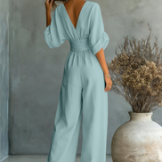 Sofia | Effortless V-Neck Jumpsuit