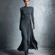 YASMINA | MAXI DRESS WITH SIDE TIE