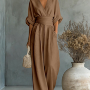Sofia | Effortless V-Neck Jumpsuit