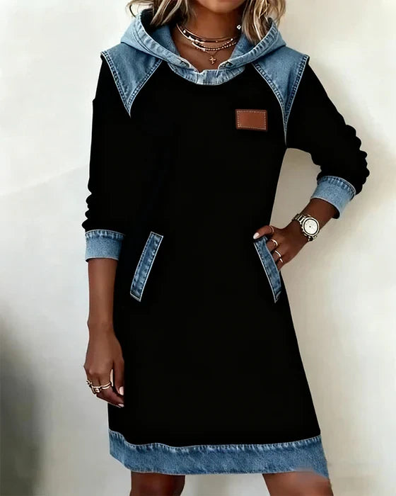 Eugenie – Cozy Hooded Sweater Dress