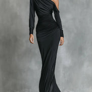 IMME | SATIN RUCHED MERMAID DRESS