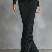 IMME | SATIN RUCHED MERMAID DRESS
