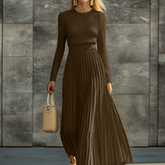 CHARLOTTE | CASUAL KNITTED SATIN DRESS
