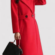 NOELLE | WOOL COAT WITH BELT