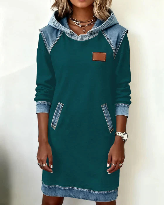 Eugenie – Cozy Hooded Sweater Dress