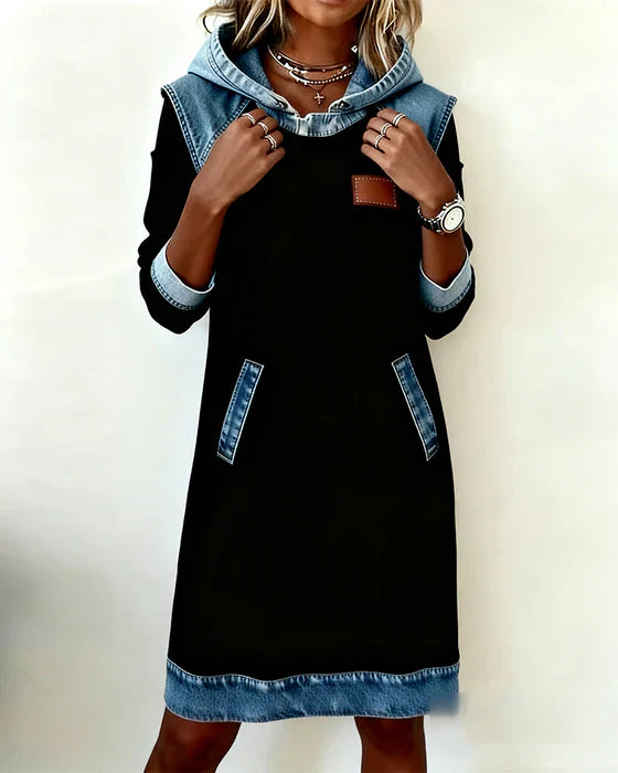 Eugenie – Cozy Hooded Sweater Dress