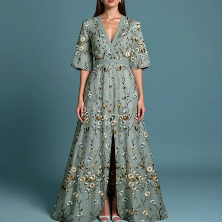 MARISA ELEGANT FLORAL DRESS