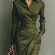 MELIORA | WRAP-STYLE MAXI DRESS