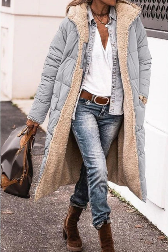 CELIA | REVERSIBLE WOOL-BLEND COAT
