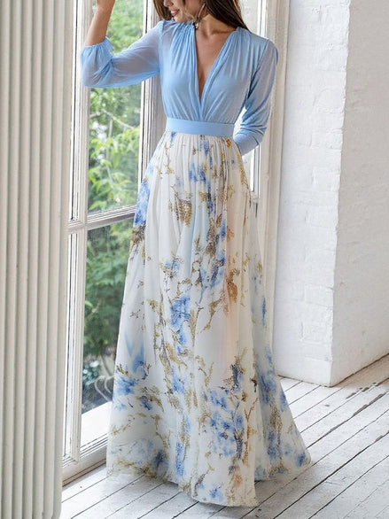 Sarah | Elegant Floral Maxi Dress