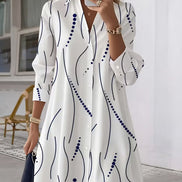 Claudine™ — Elegant and flowing shirt dress