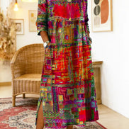 Sabine™ — BOHEMIAN PRINT MAXI DRESS
