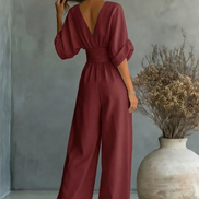 Sofia | Effortless V-Neck Jumpsuit