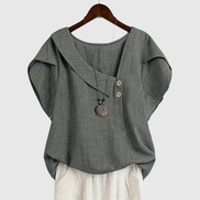 MARCELLINE | ASYMMETRICAL NECKLINE BLOUSE