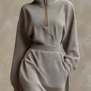 STELLA ERTOIS ELEGANT HIGH NECK MAXI DRESS
