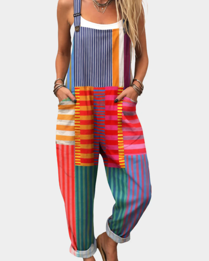 JACKIE - Comfortable Printed Overall/Jumpsuit