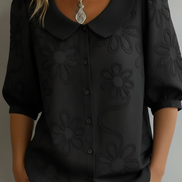 Aurélie™ - Lightweight Floral Blouse with Natural Elegance