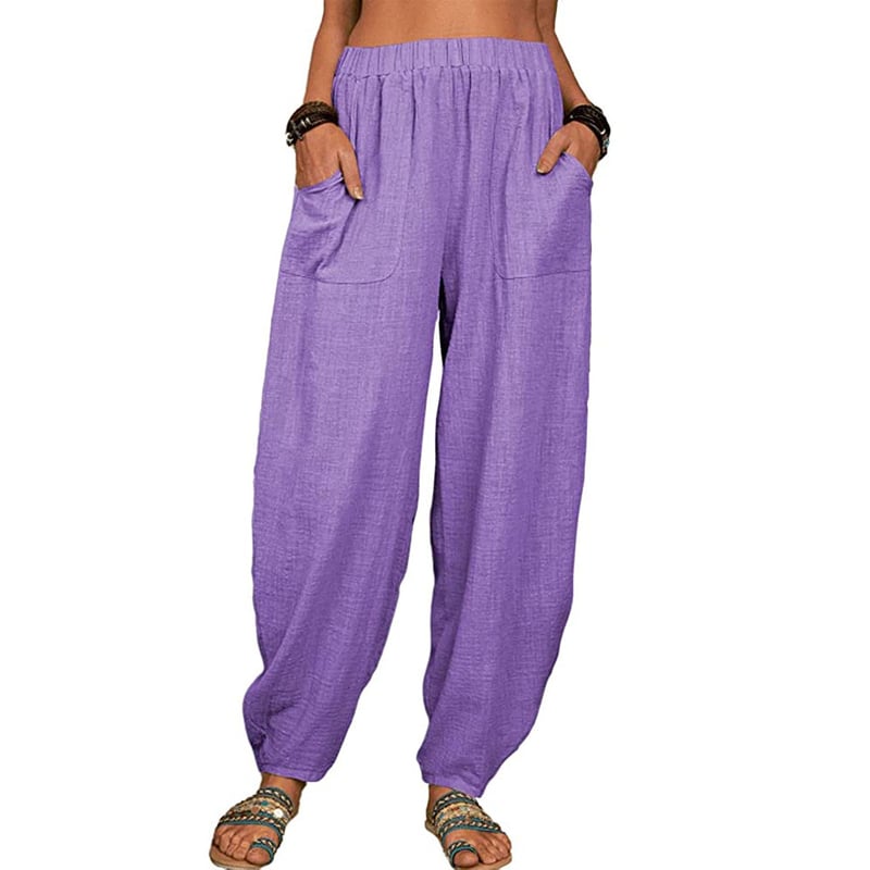 ELVIANE | CASUAL COTTON-LINEN HAREM PANTS