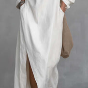 Loose-fitting One Shoulder Midi Dress