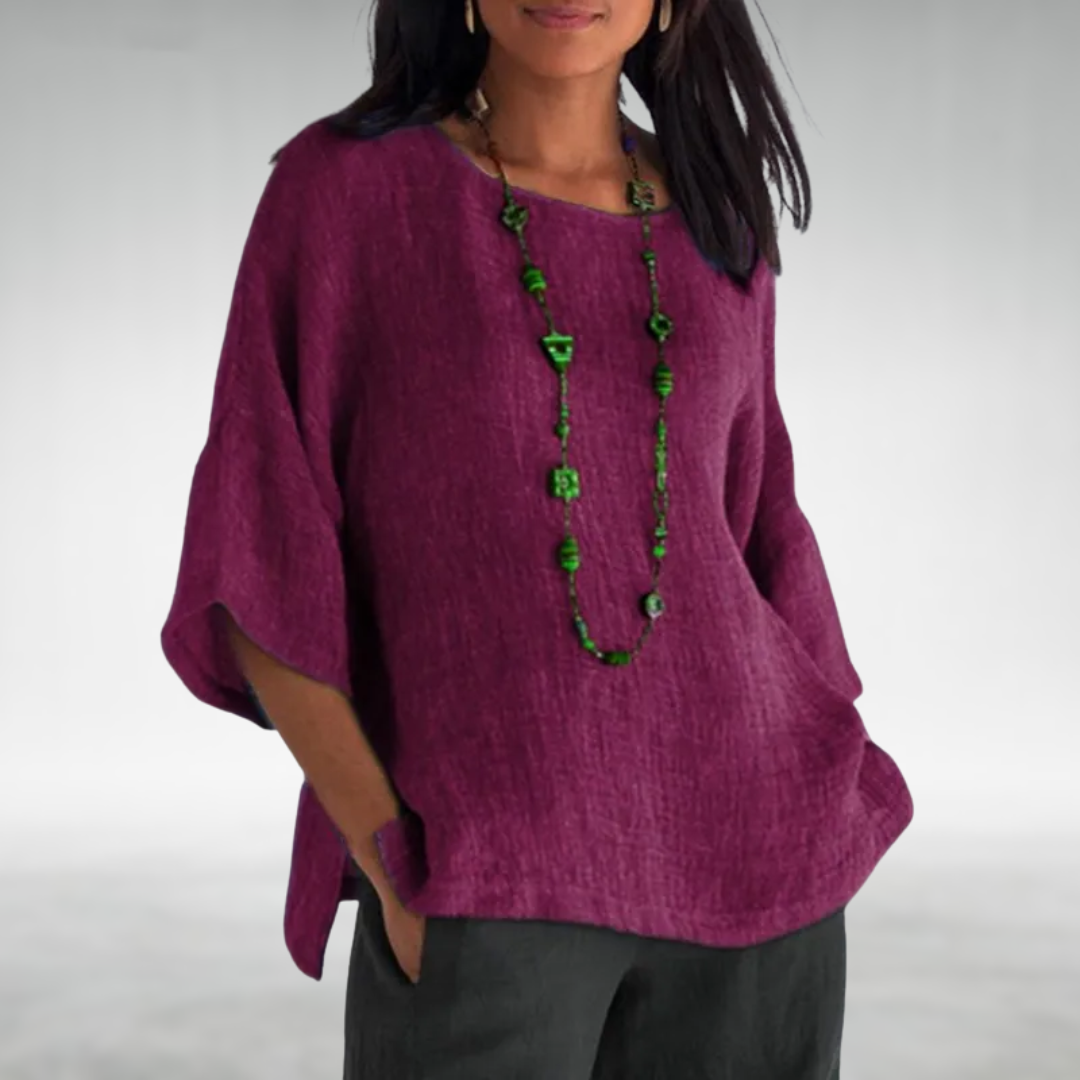 Claudette Boat-Neck Tunic