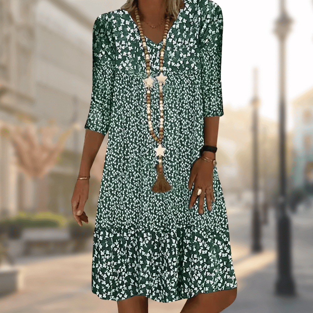 SABRY - Elegant Printed Dress