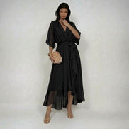 MARTA | V-Neck Chiffon Dress