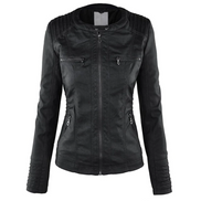 YSOLDE | LEATHER HOODED JACKET