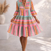 Aurabelle™ Timeless Vintage Grace Midi Dress