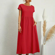 Gabrielle™ — Flowing Midi Dress with Timeless Elegance