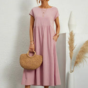 Gabrielle™ — Flowing Midi Dress with Timeless Elegance