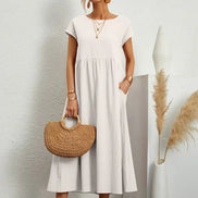 Gabrielle™ — Flowing Midi Dress with Timeless Elegance