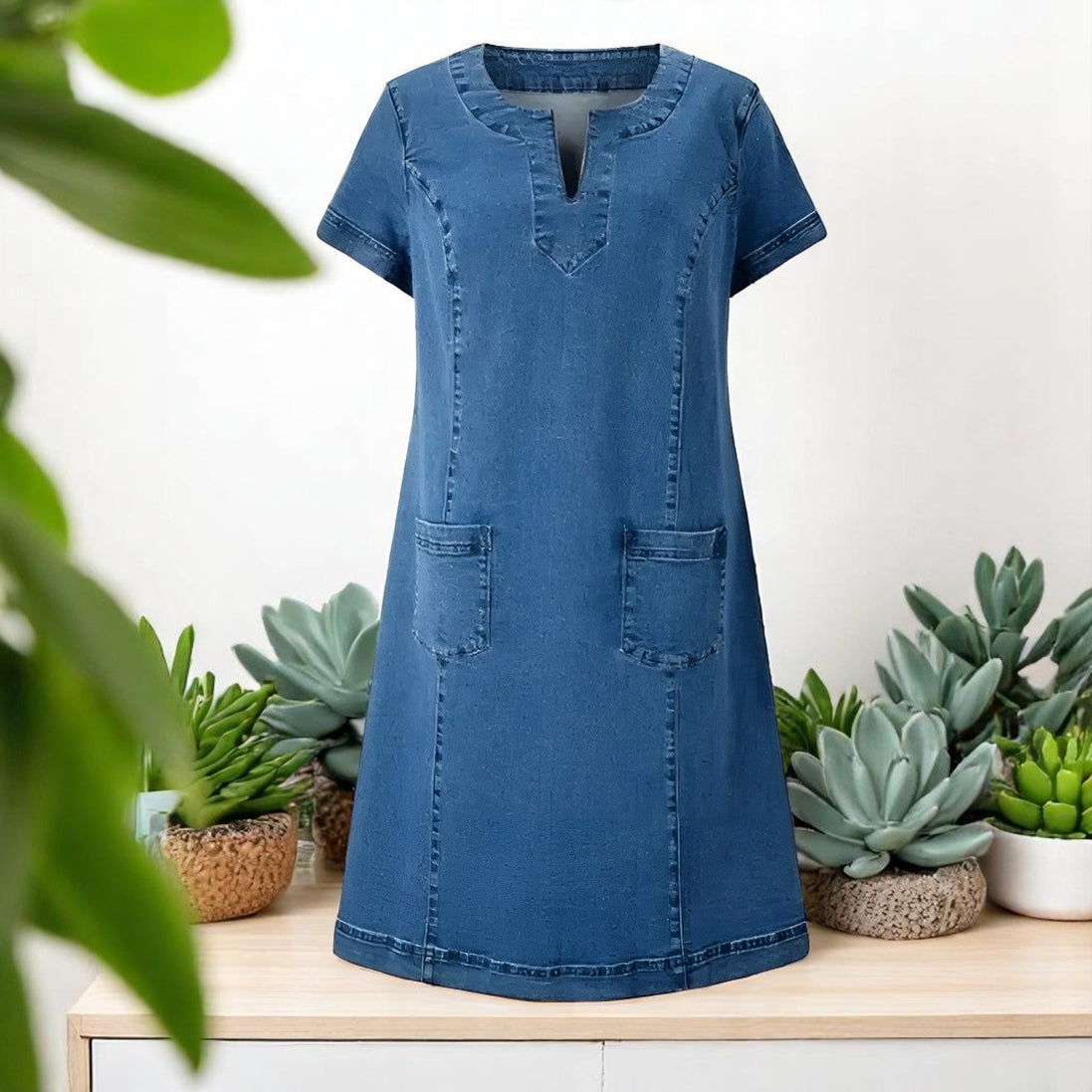 Sky - Durable Denim Dress