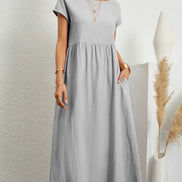 Gabrielle™ — Flowing Midi Dress with Timeless Elegance