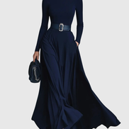 CORTLISS | HIGH-NECK MAXI DRESS