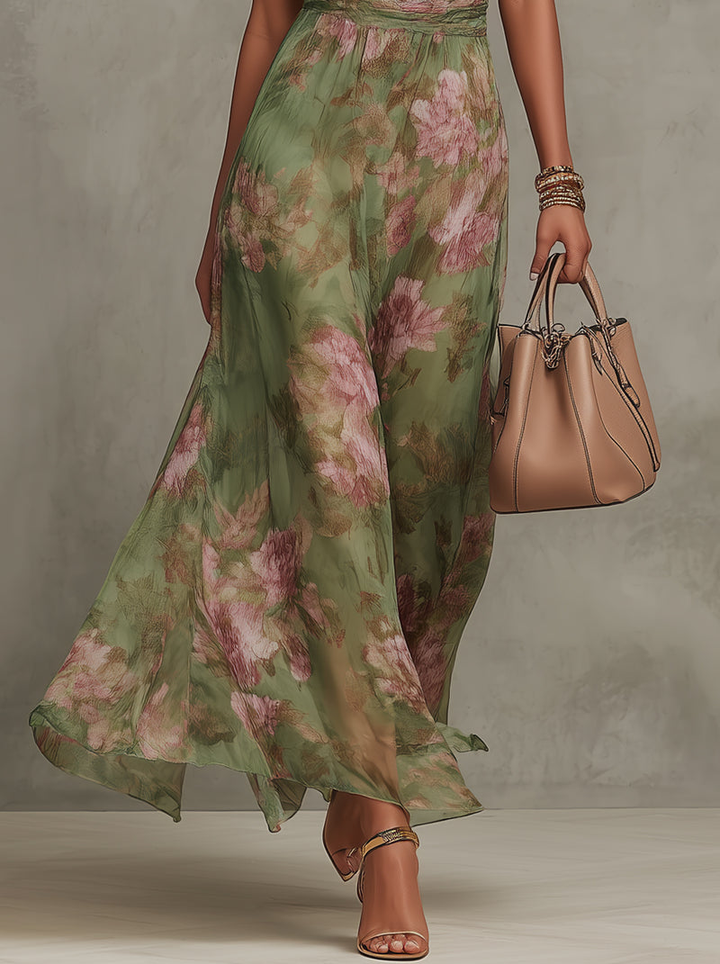 Eugenie - Elegant Floral Maxi Dress