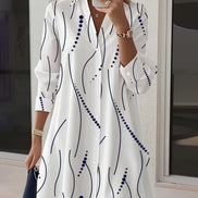 Claudine™ — Elegant and flowing shirt dress