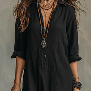 Timeless Button Maxi Dress – Elegant, Lightweight & Easy Fit